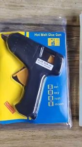 TopTools Pistol Lem Hitam Portable Ukuran Kecil +10 Batang Lem Lumer