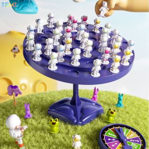 TEMI เกมปริศนาบอร์ดสมดุลสำหรับเด็กเกมตั้งโต๊ะของเล่นเพื่อการศึกษาฝึกการทรงตัวบนต้นไม้สำหรับนักบินอวกาศ