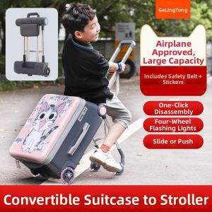 baomafanxi | Child Seatable & Rideable Travel Luggage