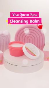 Viva Queen Rose Cleansing Balm (DEEP CLEANSING MAKEUP REMOVER) with Rose Extract Niacinamide & Collagen (50 gr)