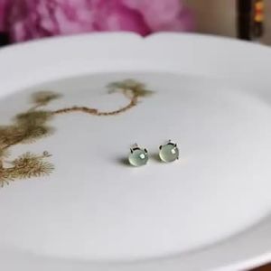 Sweet & Stylish Simple Jade Earrings