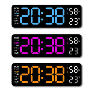 [VICKING6]High-Precision Digital Alarm Clock with USB Charging and Bright LED Display for Home