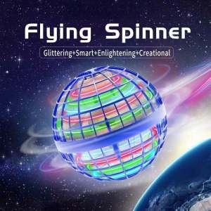 Flying Ball Pro Mini Lighting with LED Lights Remote Control Hand Controlled Boomerang Spinner Toys for Adults Kids Gifts