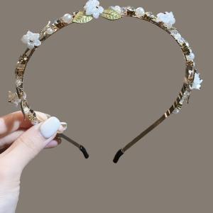 เครื่องประดับผมรูปดอกไม้ไข่มุกสไตล์หวานสำหรับผู้หญิง เครื่องประดับผมแบบหนีบผมสไตล์เกาหลี ชุดกันน้ำ ฤดูร้อน 2024 เครื่องประดับผมแบบอเนกประสงค์