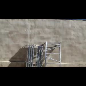 HEAVY DUTY FOLDED SCAFFOLDING PORTABLE SCAFFOLDING ALL IN COMPLETE SET FOLDING LADDER PLATFORM
