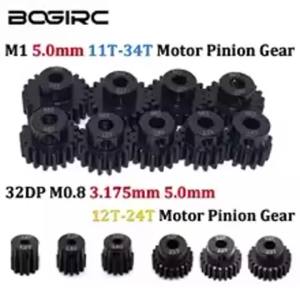 Bộ Bánh Răng Kim Loại 3PCS M0.8 3.175mm/5.0mm & M1 5.0mm 11T-34T Dành Cho Xe RC 1/10 1/8 Xe Buggy Xe Monster - Bánh Răng Mô Tơ Bằng Thép