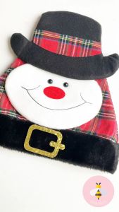 Pinky Bee Topi Natal Snowman Kotak 70010300