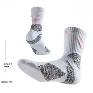 VEIDOORN Pro Demon Combat Professional Basketball Socks Towel Bottom Knee High Sports Elite Male Knee Socks High-Top Long Tube V