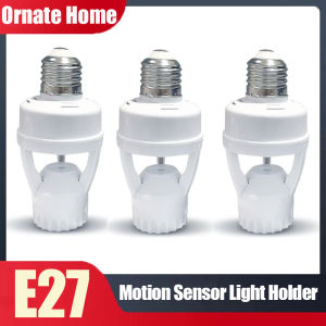 Smart Motion Sensor Light Bulb Holder E27 PIR Induction Sensor Adapter Lamp Base Converter Automatic LED Switch
