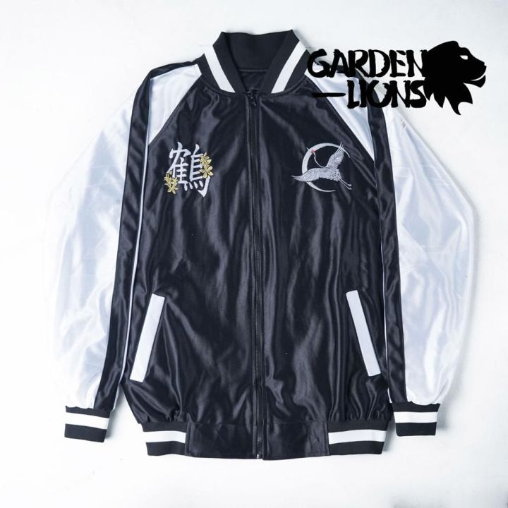 Jaket sukajan jaket sukajan black gacho full bordir/ jaket anime