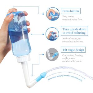 300ML Adults Children Nasal Wash Cleaner Nose Protector Cleans Moistens Child Adult for baby nasal spray for rhinitis nasal wash nose cleaner neti pot