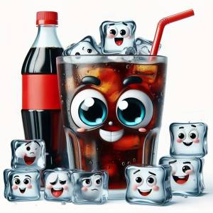 Evershine | Bộ Tranh Kim Cương 5D EverShine - Cola Full Square Round Drill Mosaic Ice DIY Hoạt Hình Thêu Thủ Công Mỹ Nghệ Quà Tặng Giảm Căng Thẳng