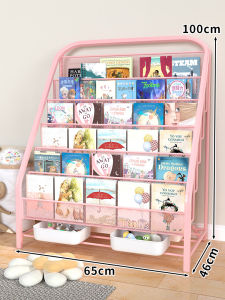 Storage Shelf Bookcase Iron Multilayer