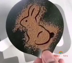 COD❤️16Pcs Coffee Printing Flower Model Barista Stencils Coffee Foam Spray Template Coffee Decor Tools Plastic Cafe Accessories Garland Mold Kitchen Gadgets