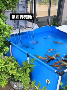 Canvas fish pond fish breeding tank large outdoor fish tank waterproof large capacity