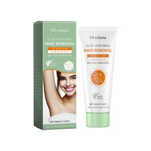 ครีมกําจัดขนว่านหางจระเข้ครีมกําจัดขนถาวรพื้นที่ใกล้ชิดอ่อนโยนกําจัดขนไม่เจ็บปวดสารยับยั้งการเจริญเติบโตสําหรับผู้หญิงผู้ชาย
