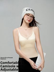 Miiow | Cool Feeling One-Piece Bralette Tank Top Womens Backless Strap Padded Vest Summer New Style Seamless Outerwear Base Layer