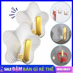 SET 2 Móc Dán Tường Siêu Dính Trong Suốt Hình Ngôi Sao Chịu Lực Tốt Chắc Chắn - Móc Treo Đồ Đa Năng / Móc Treo Quần Áo Chìa Khóa Đa Năng Tiện Ích / Móc Gắn Tường Ngôi Sao Sang Trọng Đẹp Mắt