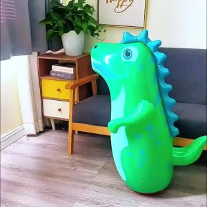 XDR | Tumbler Boxing Inflatable Standing Punching Bag Parent Child Toy for Boys Games Sport Dinosaur Model Kids Activity Outdoors Gift