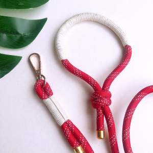 พร้อมส่ง สายจูงสุนัข เชือกเส้นใหญ่ หนา ทนทาน งานแฮนด์เมด