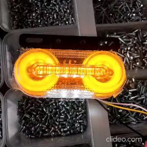 Lampu Bak Samping LED Truk Running 24V 12V Kuning Running Roda