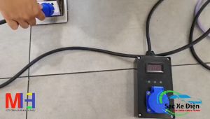 Ổ cắm tiếp địa TỰ ĐỘNG Thông minh + Chống GIẬT - Chịu tải 16A 4kW | e34 VF5 VF8 VF9 hongguang mini ev và thiết bị rò điện như âm thanh ánh sáng | 10 mét dây CADIVI 2x4.0 | Bản TC10-4.0