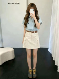 NIUVIES | Summer Stylish Blue Short Sleeve Dress Set
