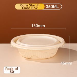 TAFUMAN | Disposable Microwave-safe Bento Box 20 Pieces