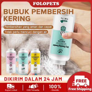 FOLOPETS Dry Powder Cleaning for Pet Bedak Premium Hewan BIORAMY 260 Gram