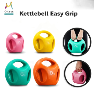 【COD】Power Reform Kettlebell Easy Grip 3 Hole Size 2 - 8kg Weight Lifting Ball 3-Side Handle Multi-Position Weight Lifting Ball Dumblebell Soft 3-HAND Enhance strength and help tighten muscles Sturdy and durable Helps burn fat easy to use