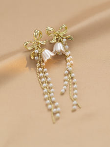 Bông Tai Tua Rua Hình Con Bướm Dài Thanh Lịch Dành Cho Nữ Bông Tai Tua Rua Hình Con Bướm Dài Dành Cho Nữ Thanh Lịch Trang Sức Thời Trang Không Có Bông Tai Kẹp Xuyên