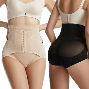 Tummy ควบคุมกางเกงชั้นในสตรี Shapewear Butt Lifter สั้นเอวสูงเทรนเนอร์รัดตัวกระชับสัดส่วนหลังคลอด Body Shaper ชุดชั้นใน