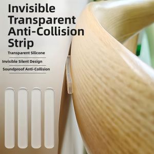Transparent Silicone Door Stopper Anti-Collision Pad No Trace Furniture Wall Protection Bumper for Fridge Handle Car Protection