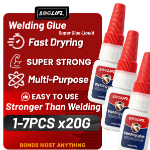 Welding High Strength Oily Super Glue Quick-Drying Adhesive Multi-purpose for Metal Ceramic Plastic Wood Glass Instant Repair