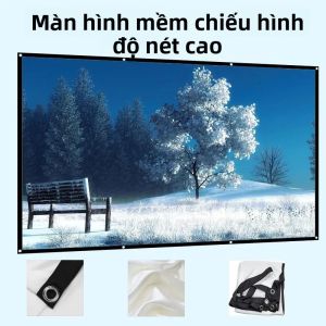 Màn Hình Mềm Màn Hình Chiếu Cấp Độ Rạp Hát Tại Nhà 60-150 Inch Không Đục Lỗ Có Thể Giặt Được Có Thể Gập Lại Và Dễ Dàng Di Chuyển Màn Hình Chiếu Phía Trước