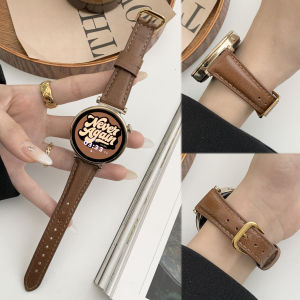 Suitable for Huawei GT5 Thin Calf Leather Soft Leather Watch Band Huawei Gt4watch41mm Female Pro Retro