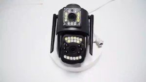 【อัพเกรดใหม่ มี 2 เลนส์】4G/ WIFI 8MP กล้องวงจรปิดใส่ซิม 4G V380 Pro APP 2กล้อง ทำงานโดยไม่ใช้Wi-Fi เลนส์คู่-หน้าจอคู่ แยกหน้าจอแสดงลพร้อมกัน โทรศัพท์มือถือเชื่อมต่อ 360 PTZ สองทางโทร AI การเคลื่อนไหวติดตามเฝ้า