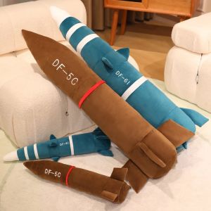 Missile Plush Pillow Missile Model Doll 60-120cm Dongfeng DF-61 Toy DF-5C Stuffed Doll Military Enthusiast Collection Boy Gift