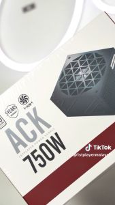 1ST PLAYER ACK 650W 80+ White ATX Black & White Power Supply Unit with Embrossed Cable - 5 Years Warranty