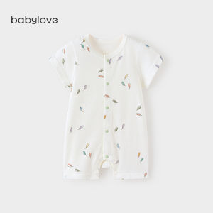 babylove | Summer Short Sleeve Pure Cotton Mesh Romper Breathable