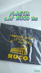 Kantong Plastik RUCO Lebar 35 Kresek HD Ekonomis Tebal Murah isi 25 pcs Daur Ulang