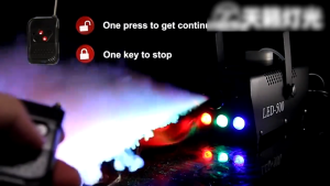 Professional Stage Fog Machine 700W LED Remote Fogger Ejector Dj Equipment (LED/RGB Fog Machine) Wireless Remote Control Stage Smoke Machine With 13 Colorful Disco Colorful Smoke Machine For Stage Party Club Bar