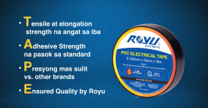 ROYU Electrical Tape | 19mm x 16meter | Flame Retardant Tape