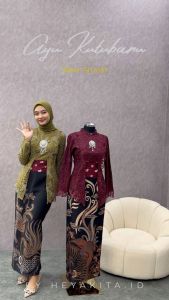 AYU SETELAN KEBAYA KUTUBARU kebaya couple pasngan lamaran tunangan wisuda terbaru