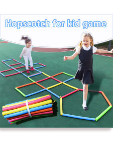 Hopscotch Kids Jump Lattice Game Training Sport Toys Foam Sticks Baby Sensory Play Outside Outdoor Indoor Toy Children Activitie