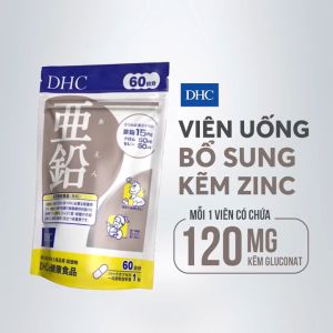 Viên Uống Bổ Sung Kẽm DHC Tăng Cường Sức Khỏe DHC Zinc Hỗ Trợ Tăng Cường Thể Lực  60 ngày