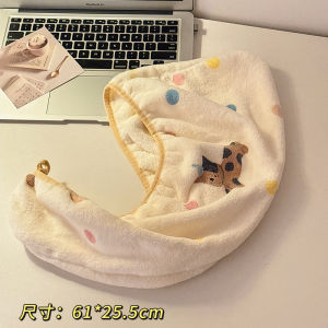 Thickened Super Absorbent Quick Dry Hair Cap Womens Head Towel Cute Student Dormitory Bath Cap Family Personal Care Tool