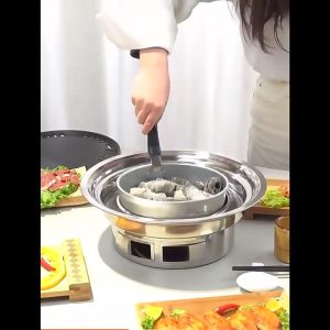 เตาปิ้งย่างถ่าน กระทะปิ้งย่าง เตาปิ้งย่างแบบถ่าน ตะแกรงย่าง เตาปิ้งย่างเกาหลี บาร์บีคิวเชิงพาณิชย์ย่างถ่าน