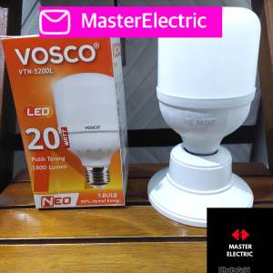 LAMPU LED 5/10/15/20/30 watt 40 WATT 50 WATT PUTIH GARANSI BOHLAM BESAR VOSCO GARANSI HEMAT ENERGI
