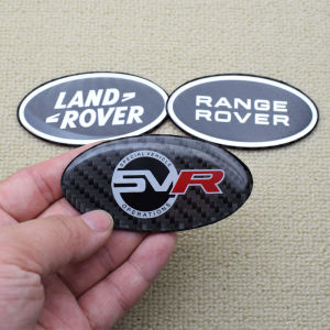 Audi Q7 Style Grille Badge for Range Rover Sport SVR Rear Logo Boot Carriage Personalized Luxury Vehicle Decal Sticker